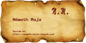 Németh Maja névjegykártya